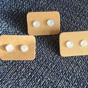 Rainbow Moonstone Earrings